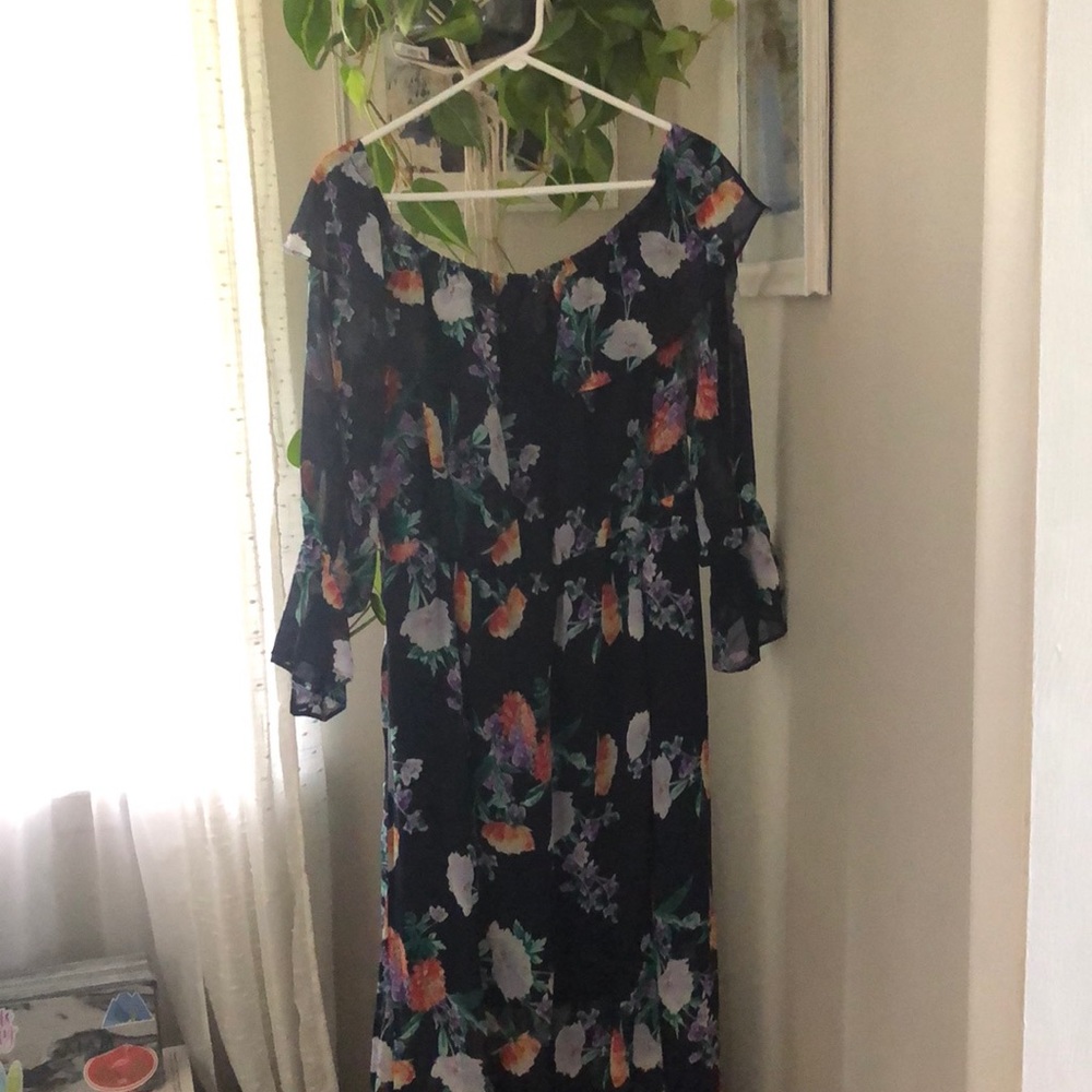 Off the shoulder maxi dress